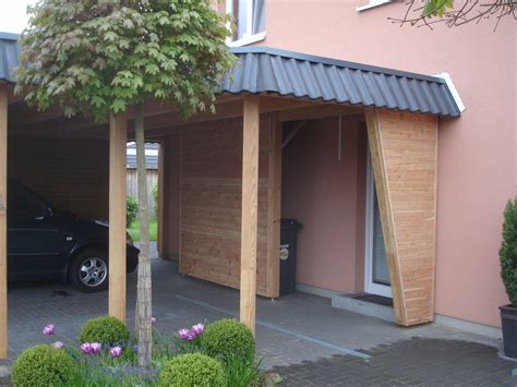 Carport mit Vordach - Zimmerei Zeller