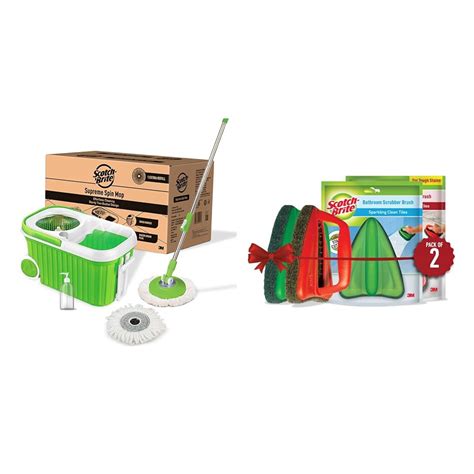Scotch-Brite Supreme Spin Mop (2N Microfiber Refills) : Amazon.in: Home ...