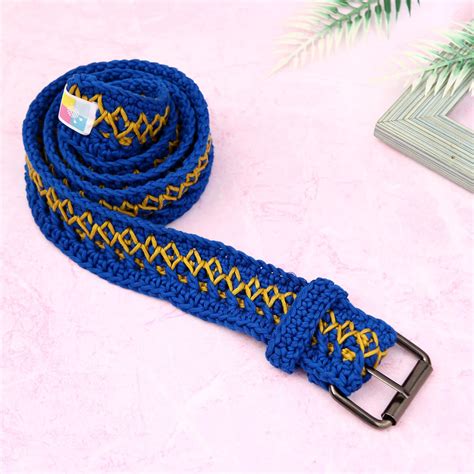 Crochet Belt with Adjustable Buckle - 10349 – Magic Needles