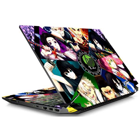 Demon Slayer Rengoku Fire Pillar Art Laptop Skin | 3D Embossed 3M Vinyl ...