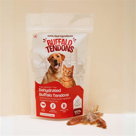 Cat Treat| Buffalo Tendon Jerky| 70 gm| Natural and Healthy treat| FloofYou