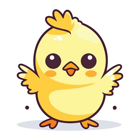 Cute little chicken cartoon vector illustration. Cute little chicken ...