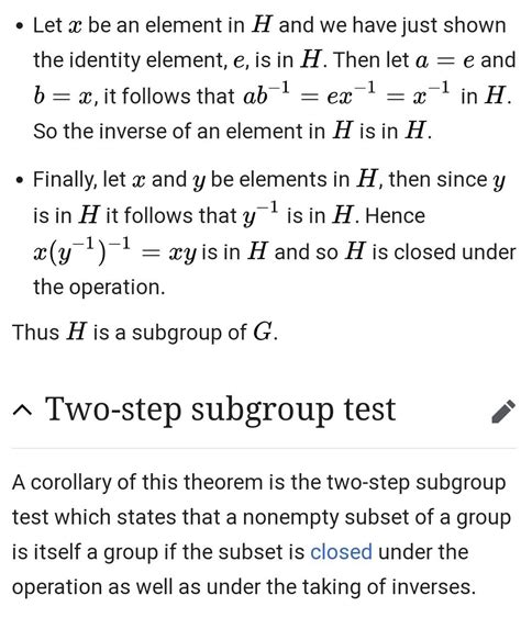Explain one step and two step subgroup tests.