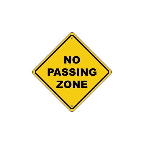No Passing Sign RM6 1C – NO OVERTAKING OR PASSING – Traffic
