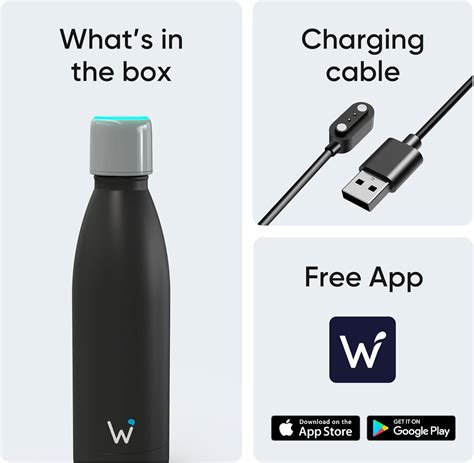 WATER.IO Smart Water Bottle - Stay Motivated to Drink More, India | Ubuy