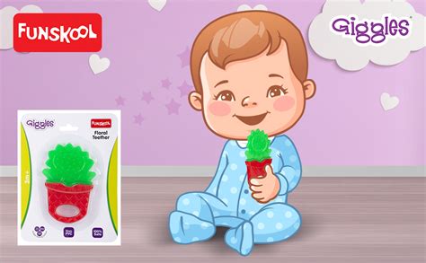 Giggles Plastic Funskool , Floral Teether , Teether For Babies To ...