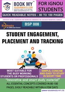 IGNOU BSP 008 Student Engagement, Placement and Tracking Study Material ...
