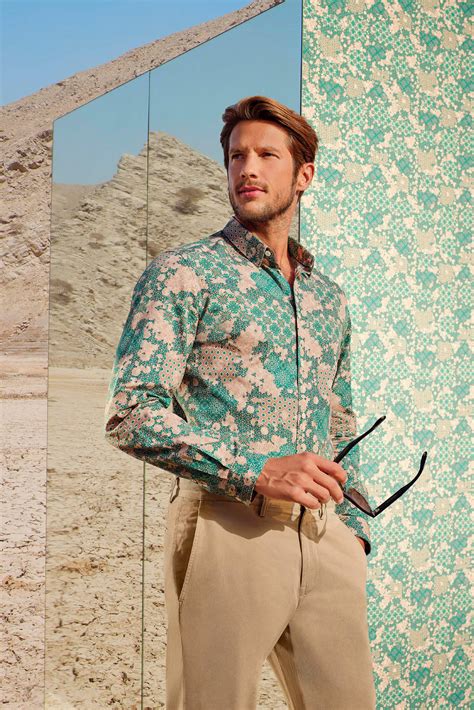 Mens Dress Shirts New Patterned Back Dress Shirts | Montague Jeffery