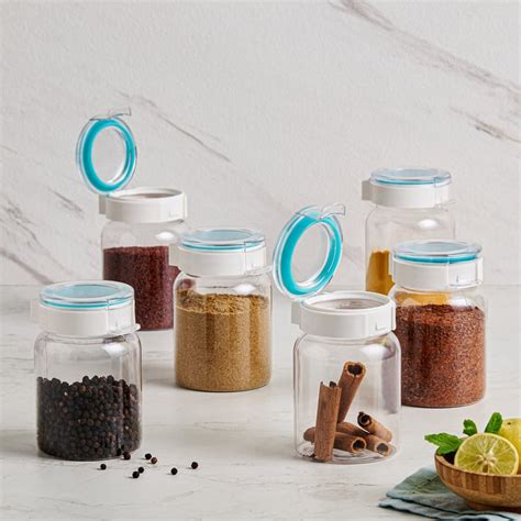 Buy Barbados Set of 6 Pet Canisters - 350ml from Home Centre at just ...