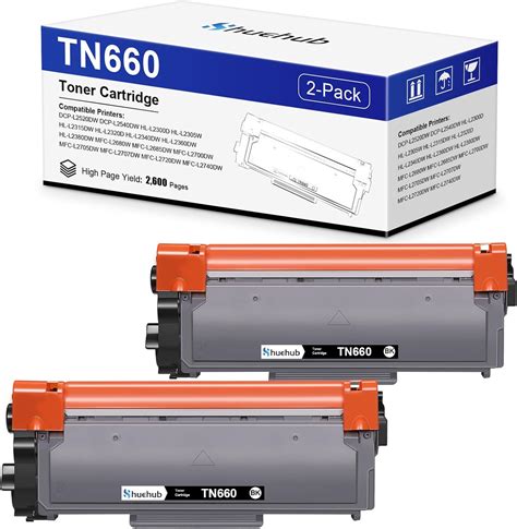 Amazon.com: TN660 Black Toner Cartridge Replacement for Brother TN-660 ...