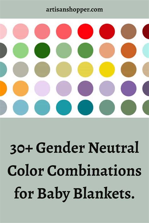 30 gender neutral color combinations for baby blankets – Artofit