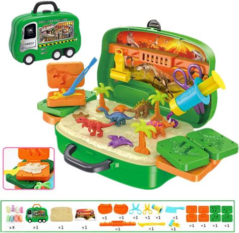 Buy Deardeer Play Dough Dinosaur Set Clay Dino World Pretend Play Toy ...