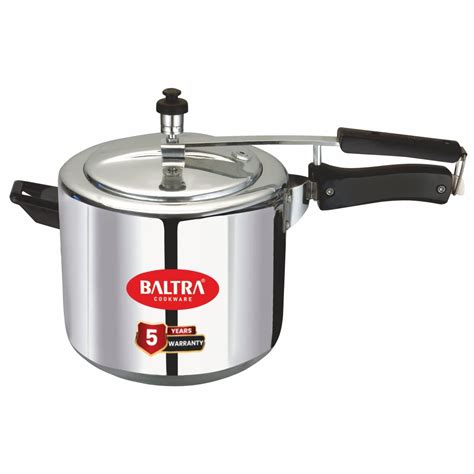 Buy BALTRA Stella Induction Aluminum Pressure Cooker, 5 Liters Inner ...