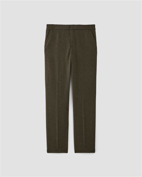 The Wool Flannel Pant Dark Green – Everlane