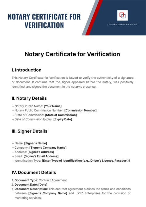Image result for Verification Notary Form