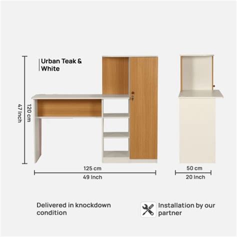 Trevi Krystal Study Engineered Wood Office Table Price in India - Buy ...