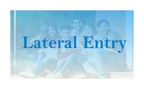 LATERAL ENTRY COURSES - Srk University