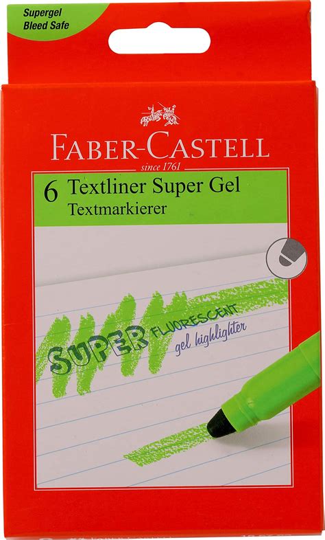 Faber-Castell Gel Textliner - Pack of 6 (Green) : Amazon.in: Office ...
