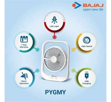 Buy Bajaj Pygmy Personal 178 mm White(251284 WHITE) Bajaj at best price ...