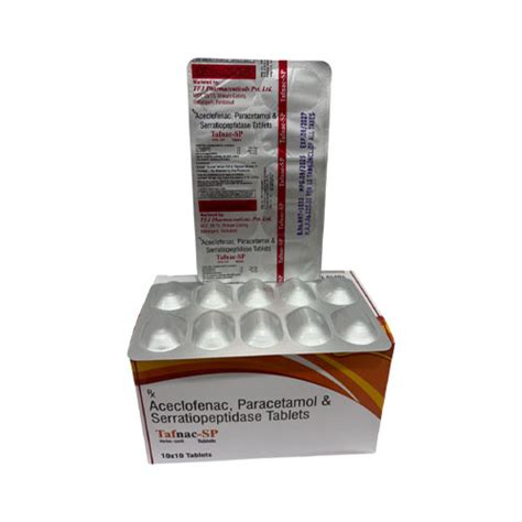 Aceclofenac + Paracetamol + Serratiopeptidase Tablets Biomax Group of