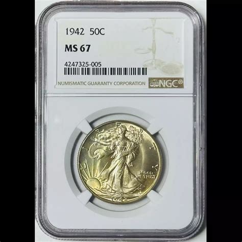 1942 Walking Liberty Half Dollar NGC MS-67 - Bob Paul Rare Coins