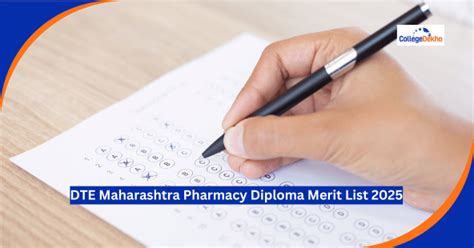 DTE Maharashtra Pharmacy Diploma Merit List 2025: Release Date (Revised ...