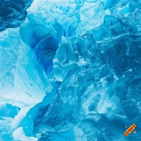 Texture blue glowing glacial ice on Craiyon