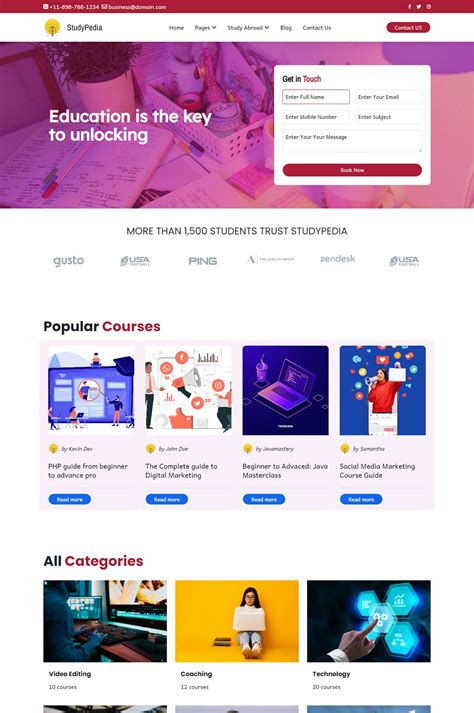 Website Website Templates | Responsive, Modern and Stylish Website ...