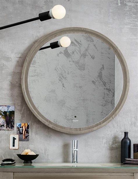 Decorative Wooden Mirror | Round Shape Mirror - Mirrorwalla