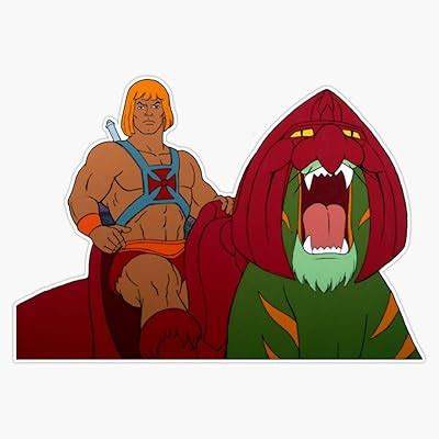 Buy Leyland Designs He-Man and Battle Cat Sticker Outdoor Rated Vinyl ...