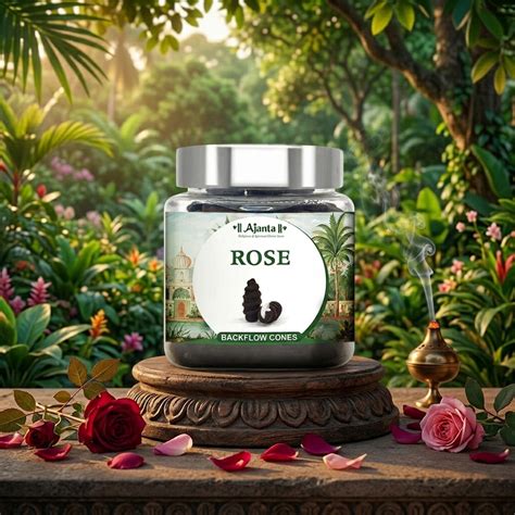 Rose Backflow Dhoop Cones – Floral Waterfall Incense for Pooja ...