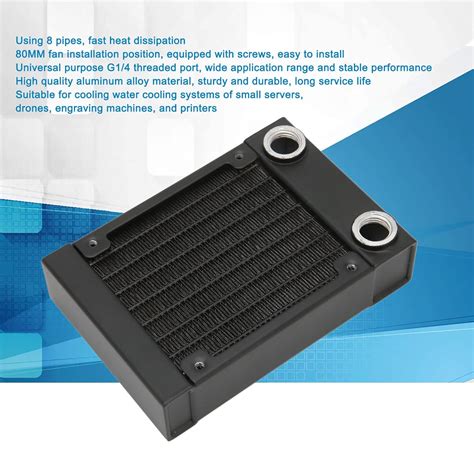 Buy 8 Pipe Water Cooling Radiator, Aluminum Fast Heat Exchanger ...