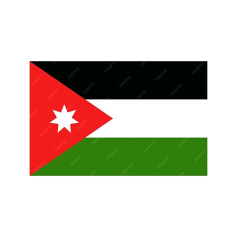 Premium Vector | Jordanian flag