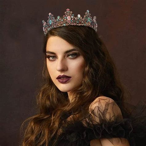 Buy Kilshye Baroque Crown Vintage Rhinestone Tiara Queen Jeweled ...