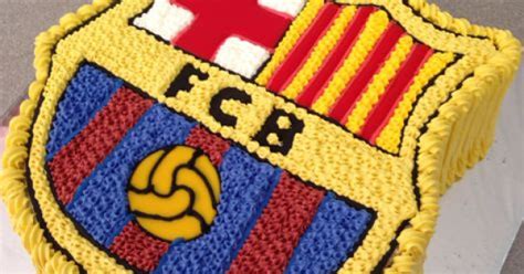 FCB Football Club Logo Theme Cake Delivery In Delhi and Noida