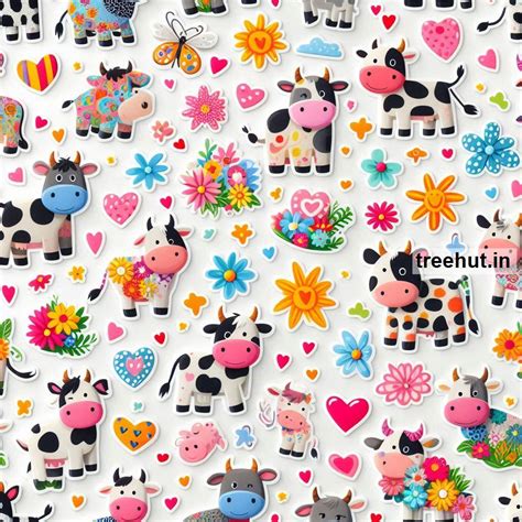 Printable Cow Stickers and 25 Farm Craft Activities for Kids, Adults ...