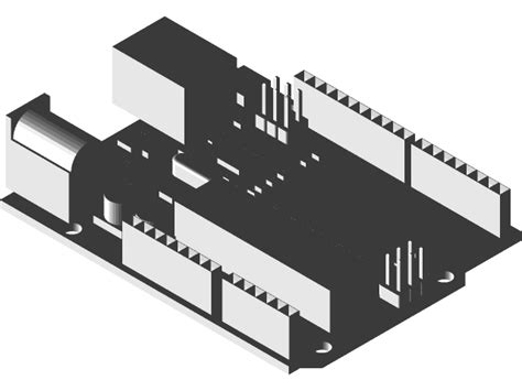How Arduino Project Model in AutoCAD 的图像结果