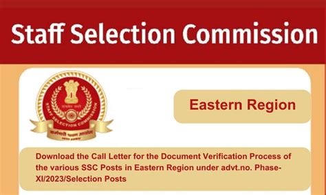 Download the Call Letter for the Document Verification Process of the ...
