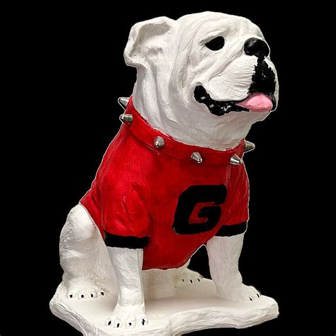 Georgia Bulldogs UGA Mascot Boom Stone Statue for Garden, Yard, Deck, and Porch. - Etsy - painting of uga mascot