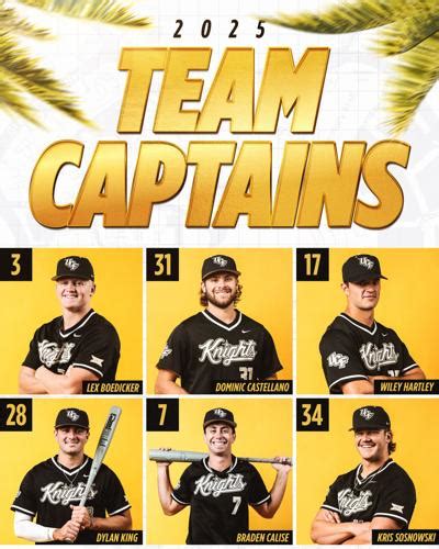 UCF Baseball announces its team captains for the 2025 season | Sports ...
