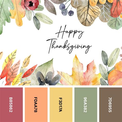 Thanksgiving Color Palette 2024