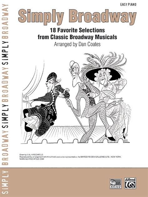 Simply Broadway: 18 Favorite Selections from Classic Broadway Musicals (Simply Series): Coates ...