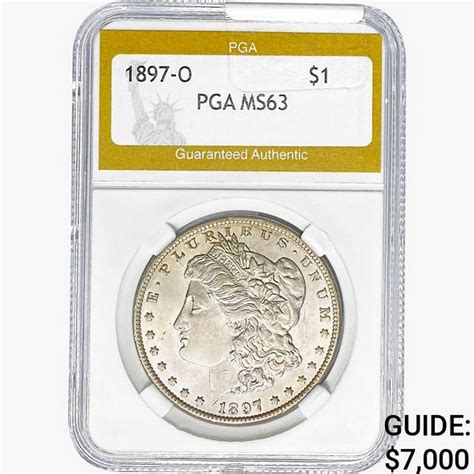 1897-O Morgan Silver Dollar PGA MS63