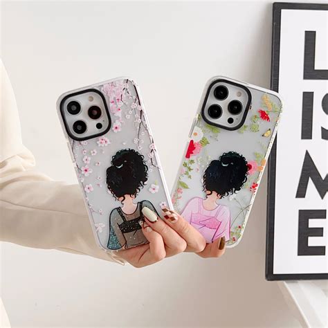 iPhone Impact Proof Silicon Case ( Boho Girl ) – Kalakaar Indiaa