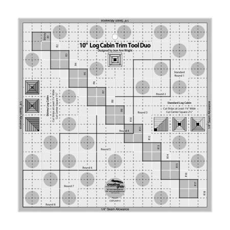 Creative Grid 10 Log Cabin Tutorial 的图像结果