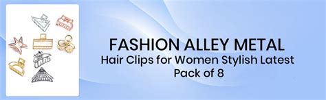 Fashion Alley Metal Hair Clips for Women Stylish Latest - Pack of 8 ...