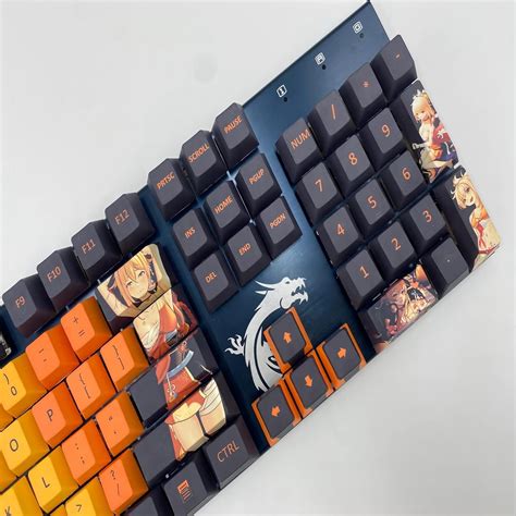 Buy Game Genshin Impact Naganohara Yoimiya Keycaps Keyboard Decoration ...