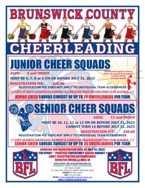 Fillable Online Smyrna Bulldogs Youth Football and Cheer Fax Email ...