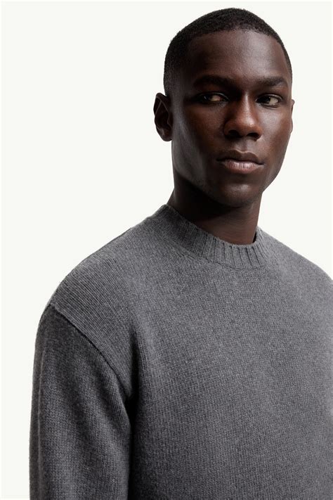 Dark Grey Wool & Cashmere Sweater - Sweaters & Cardigans for Men ...