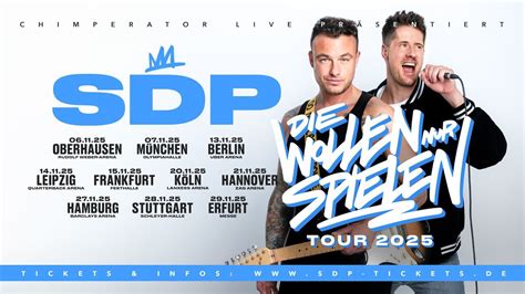 SDP – „Die wollen nur spielen“ Tour 2025 - Frankfurt, Festhalle Messe ...